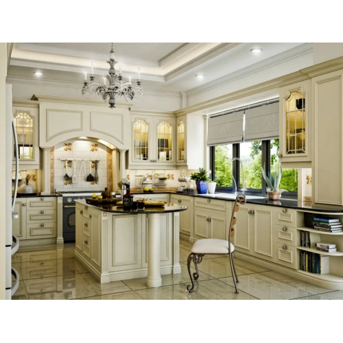 Thiết kế phòng bếp phong cách cổ điển châu âu